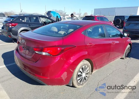 2016 Hyundai Elantra Se z USA, uszkodzony, nr VIN 5NPDH4AE2GH786621